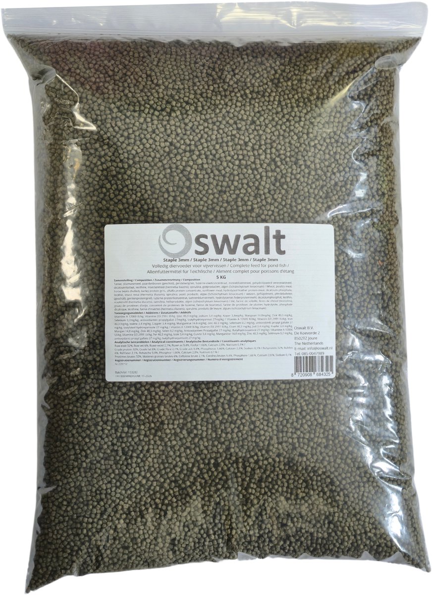 Oswalt Staple 3mm - 5KG - Vissenvoer