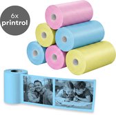 6x printrollen gekleurd
