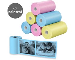 TinyPlay 6x Papierrollen voor kindercamera en Mini Pocket Printer (…