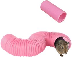 Speeltunnel – Uitschuifbare huisdiertunnel – Leuke tunnel – Inschuifbare buis – Benodigdheden voor kleine huisdieren – Hamsterspeelgoed – Diameter: 10 cm – Lengte: 20–80 cm