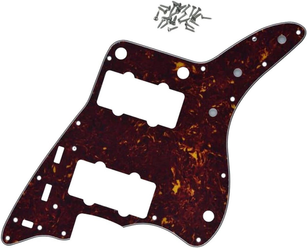 Vintage Jazzmaster Gitaar Pickguard Scratch Plate met Schroeven - Tortoise Design voor Fender Gitaren, Perfecte Bescherming en Stijl