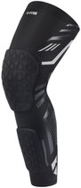 U Fit One 1 Stuk Been Compressie Sleeve Brace met Padding - Been Verband - Beenwarmers - Sport ondersteuning met Bescherming- Zwart - Maat XXL