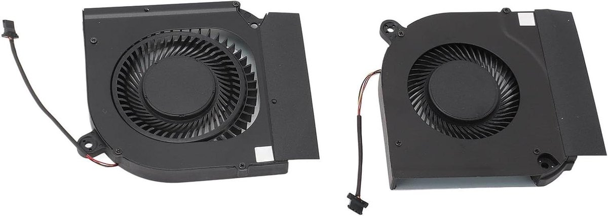 Laptop Koelventilator - Interne Cooler - Notebook Prestaties - 4-pins Connector - 12x10x3 cm - Zwart