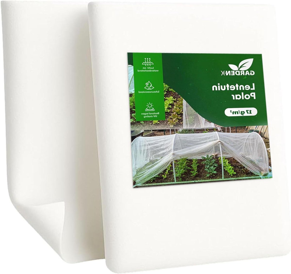 Tuinvlies Beschermdoek - Vliesdoek Planten - Planten Beschermen - Ademend Materiaal - 32 x 15 m - Wit
