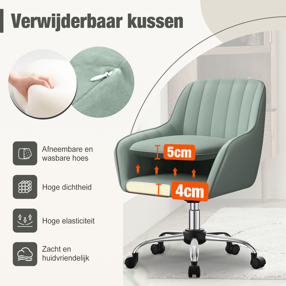 Hiaonyx Ergonomische Bureaustoel thumbnail 3