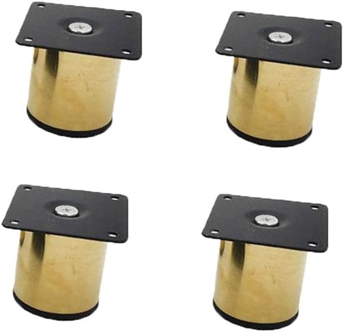 Meubelpoten Set - Tafelonderstellen - Meubels Verhogen - Sterk Roestvrij Staal - 5 cm - Goud