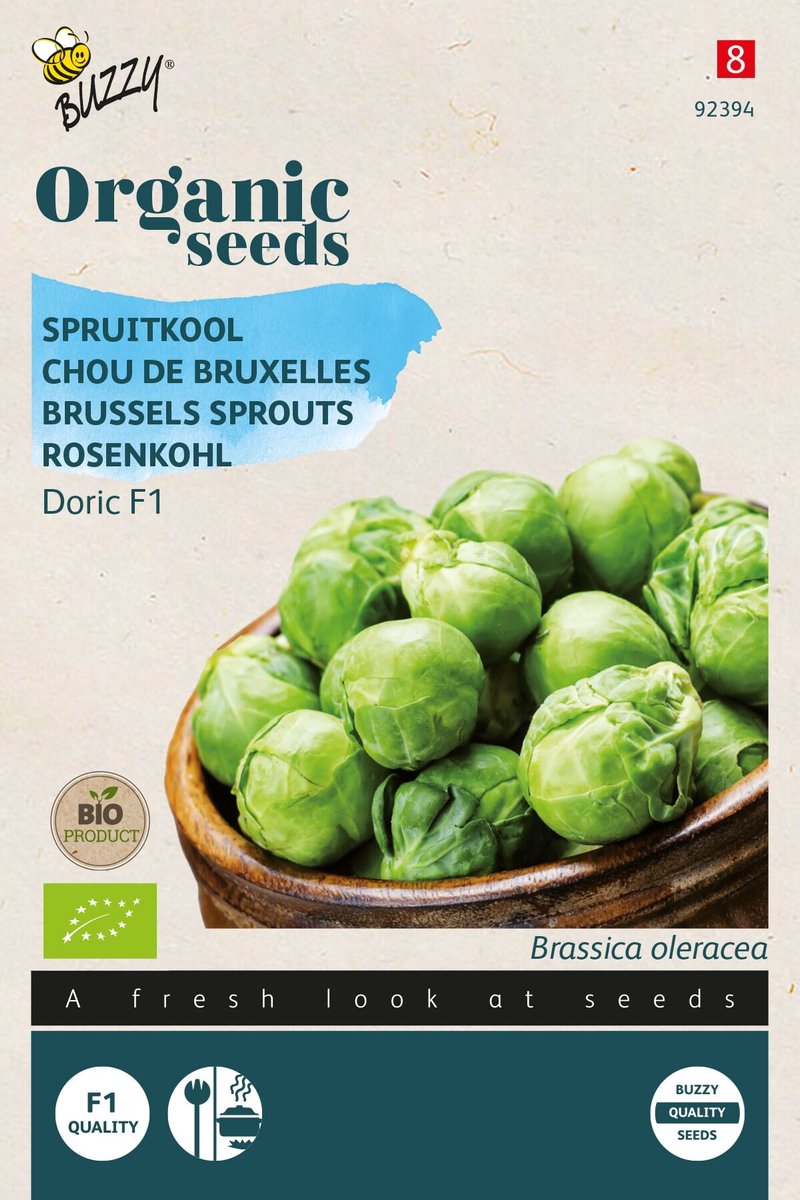 Buzzy® Organic Spruitkool Doric F1 (BIO) - biologisch groentezaad