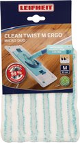 Leifheit Clean Twist M Ergo en Power Clean - vloerwisser overtrek - klittenband - 33 cm - Micro Duo