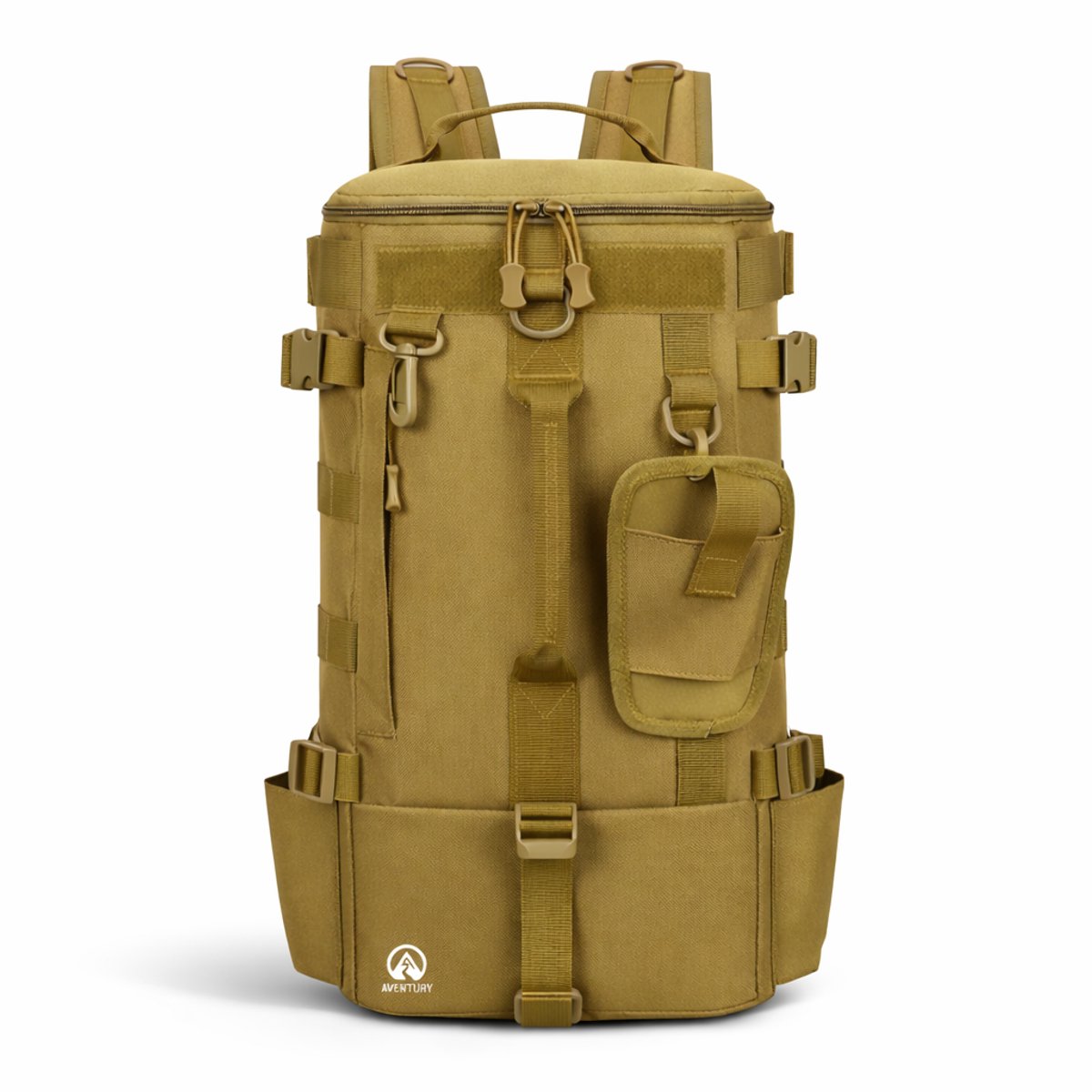 Vis rugzak 25L met Hengelhouder - Fishing Backpack - Vistas - MOLLE Systeem - Khaki
