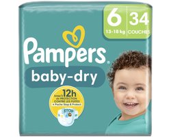 Pampers Baby Dry Luiers - Maat 6 (13-18 kg) - 136 stuks