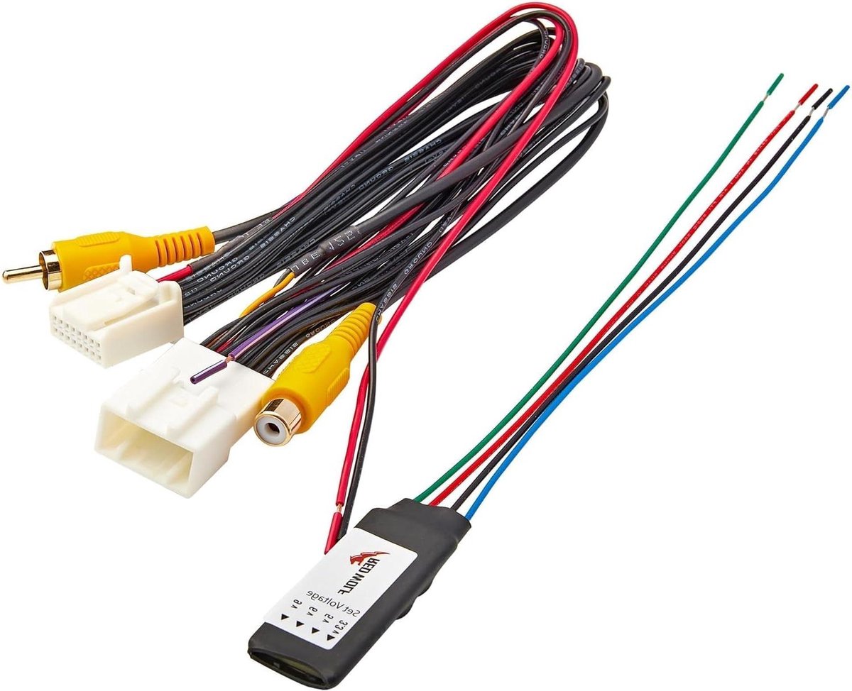 Camera Kabelboom - Adapter Kit - Auto Radio - Behoud Fabriekscamera - 16 Pins - Zwart
