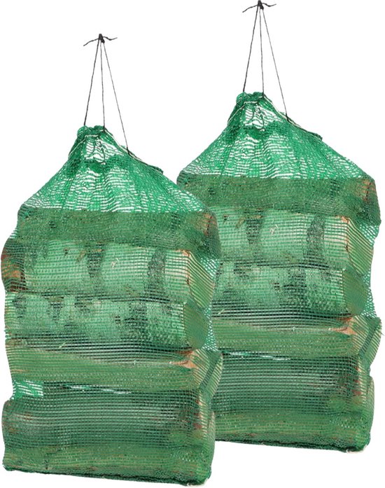 Gemengd haardhout 44dm³ (2 x 22dm³) - Gedroogd brandhout in netzak