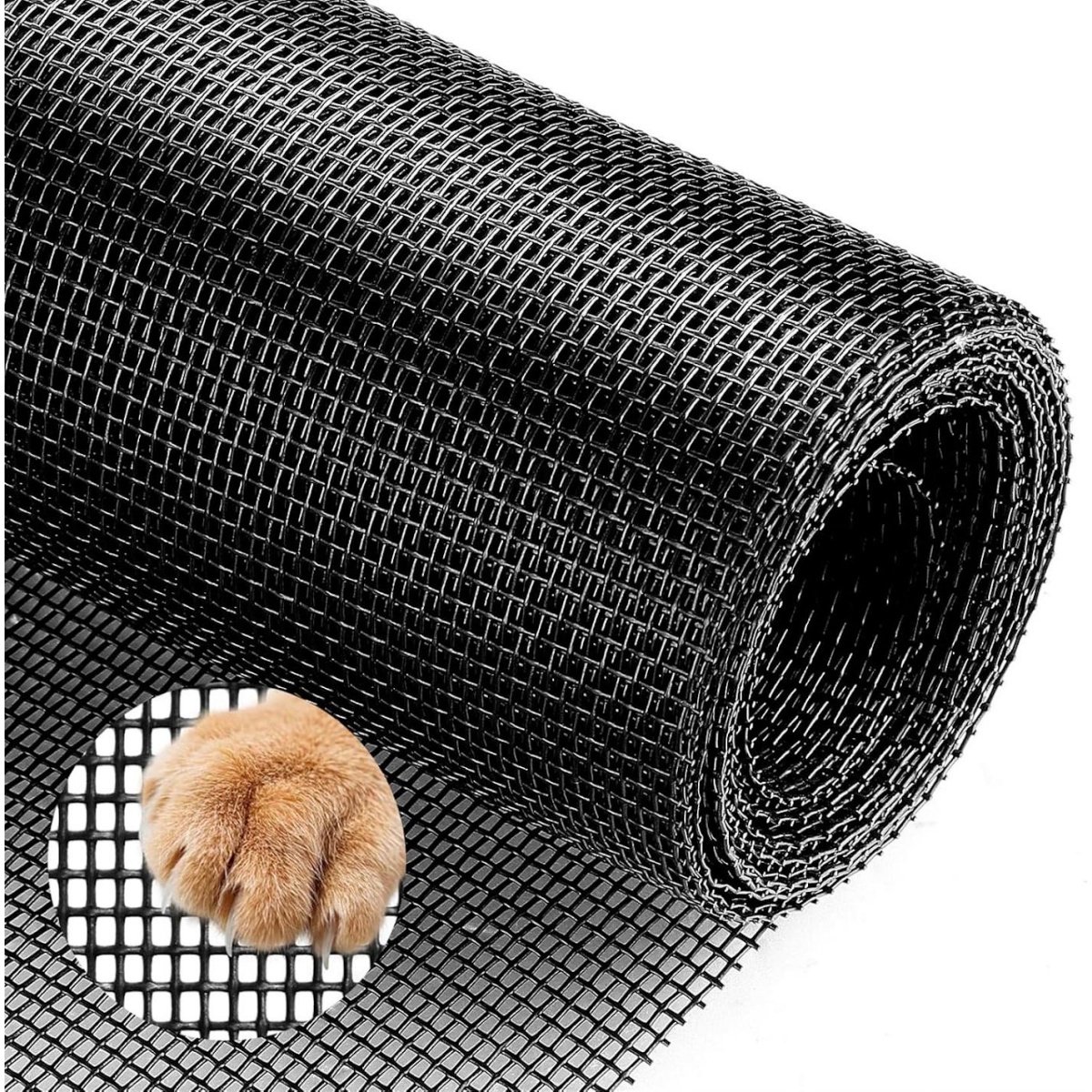 GELLDG Fliegengitter voor Deuren - Katzenschutz Gitter - Insectenscherm - 120x250cm - Knipbaar, 20x20 Mesh - Geschikt voor Ramen en Deuren - Accessoires voor Vliegennetten Deuren
