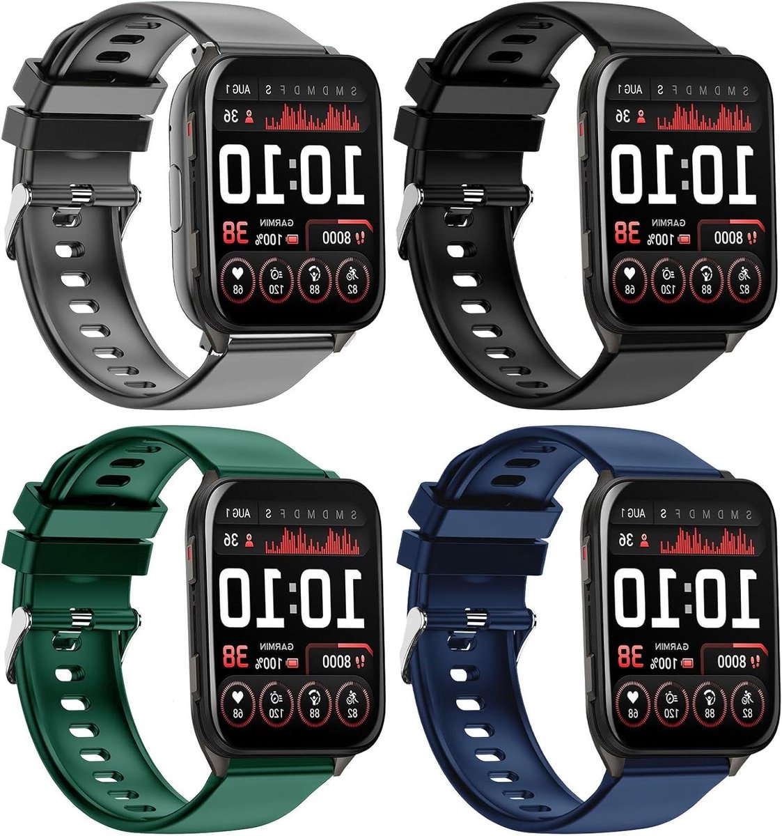 Horlogeband - Sportbandje - Dagelijks Gebruik - Quick Release - 24mm - Zwart