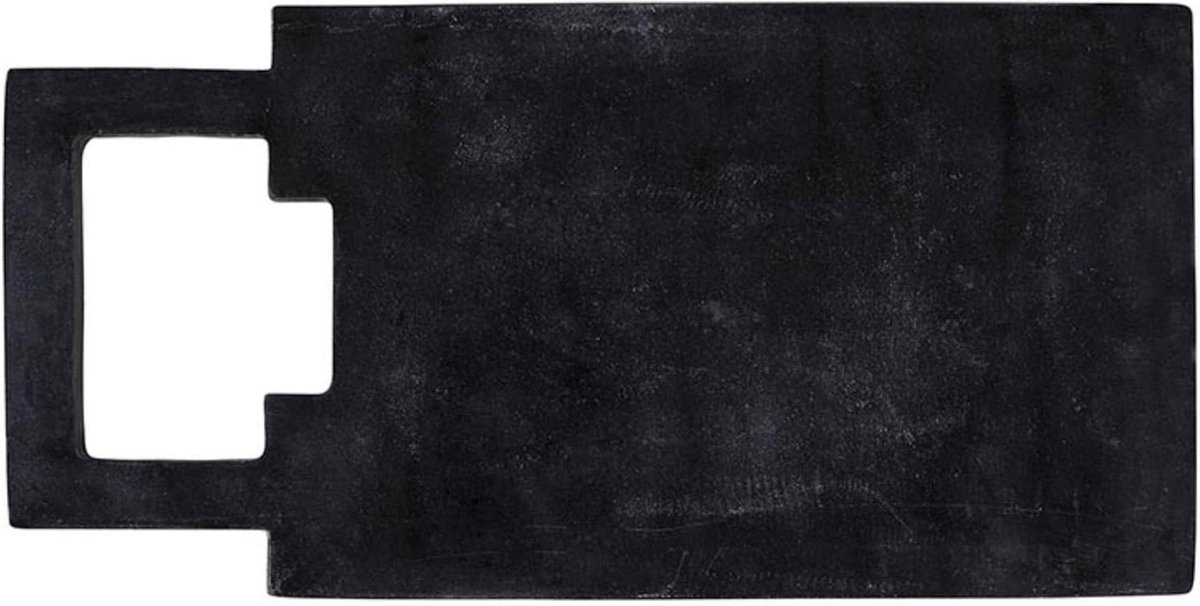 Serveerschaal - Marmeren plank - Hapjes presenteren - Natuurlijk materiaal - 18 x 9 inch - Zwart