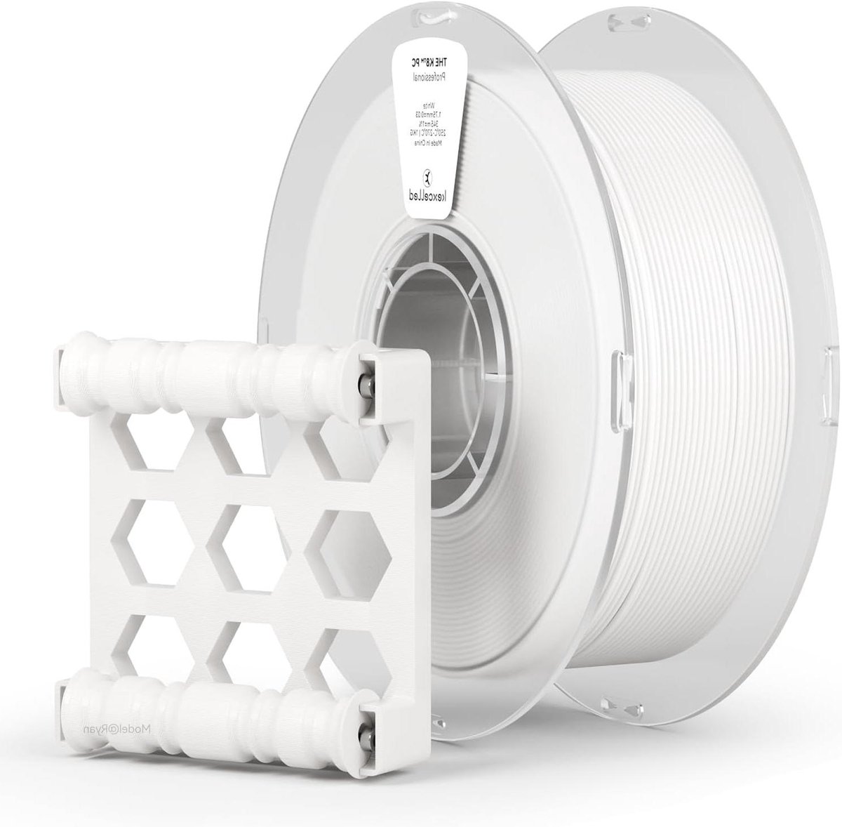 3D Printer Filament - Polycarbonaat Draad - Functionele Prints Maken - Hoge Hittebestendigheid - 1.75mm 1kg - Wit