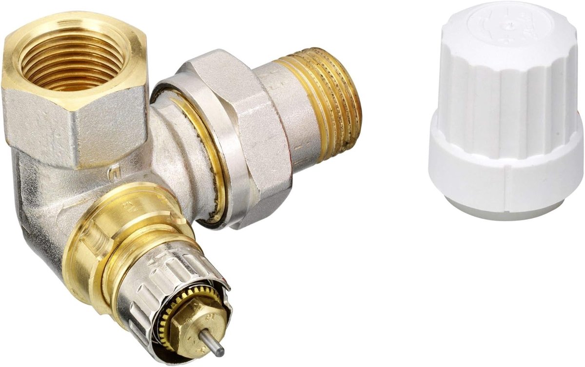 Verwarming Ventiel - Thermostaatkraan - Centrale Verwarming - Twee-Pijp Systemen - DN15 - Zwart