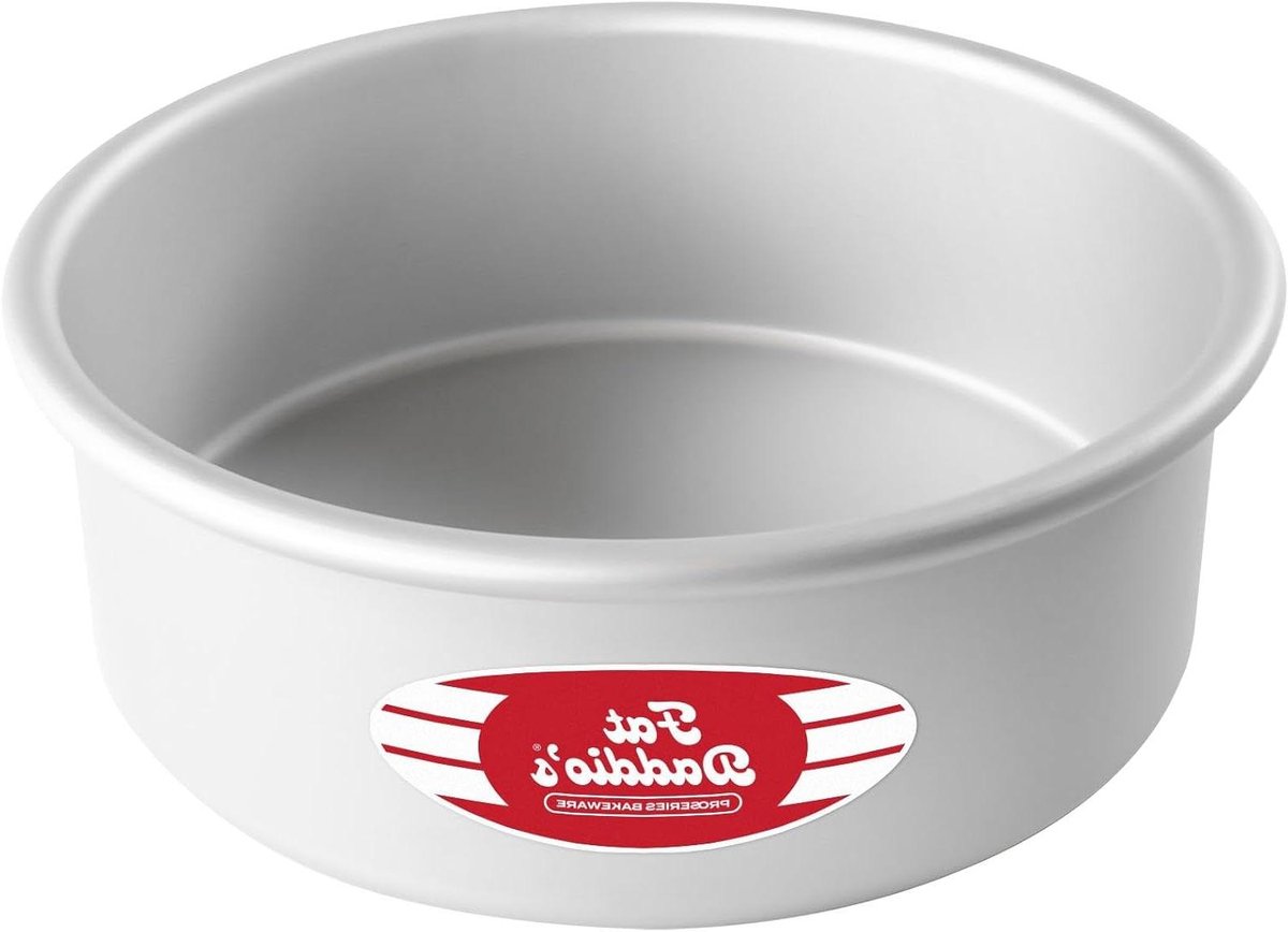 Ronde Taartpan - Bakvorm Aluminium - Taarten Bakken - Geanodiseerd Aluminium - 8 x 3 Inch - Zilver