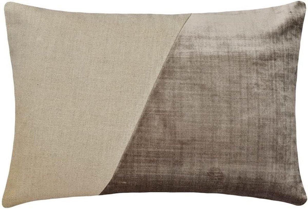 Decoratieve Sierkussens - Kussenhoezen Kussenslopen - Woonkamer Decoratie - 100% Handgemaakt - 30x60 cm - Beige