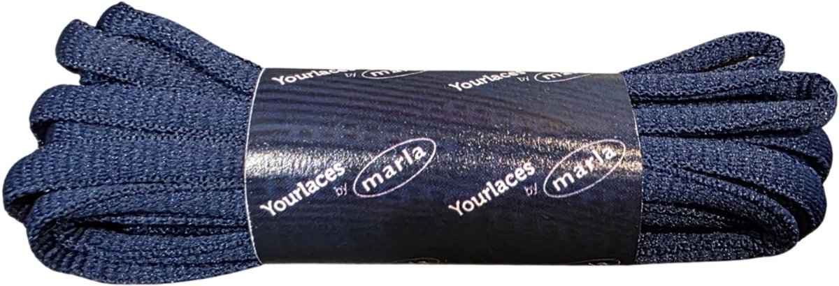Marla Schoenveters voor Sportschoenen - Tennisschoen Veters - Padelschoen Veters - 130cm - Sportveters Ovaal - Jeansblauw
