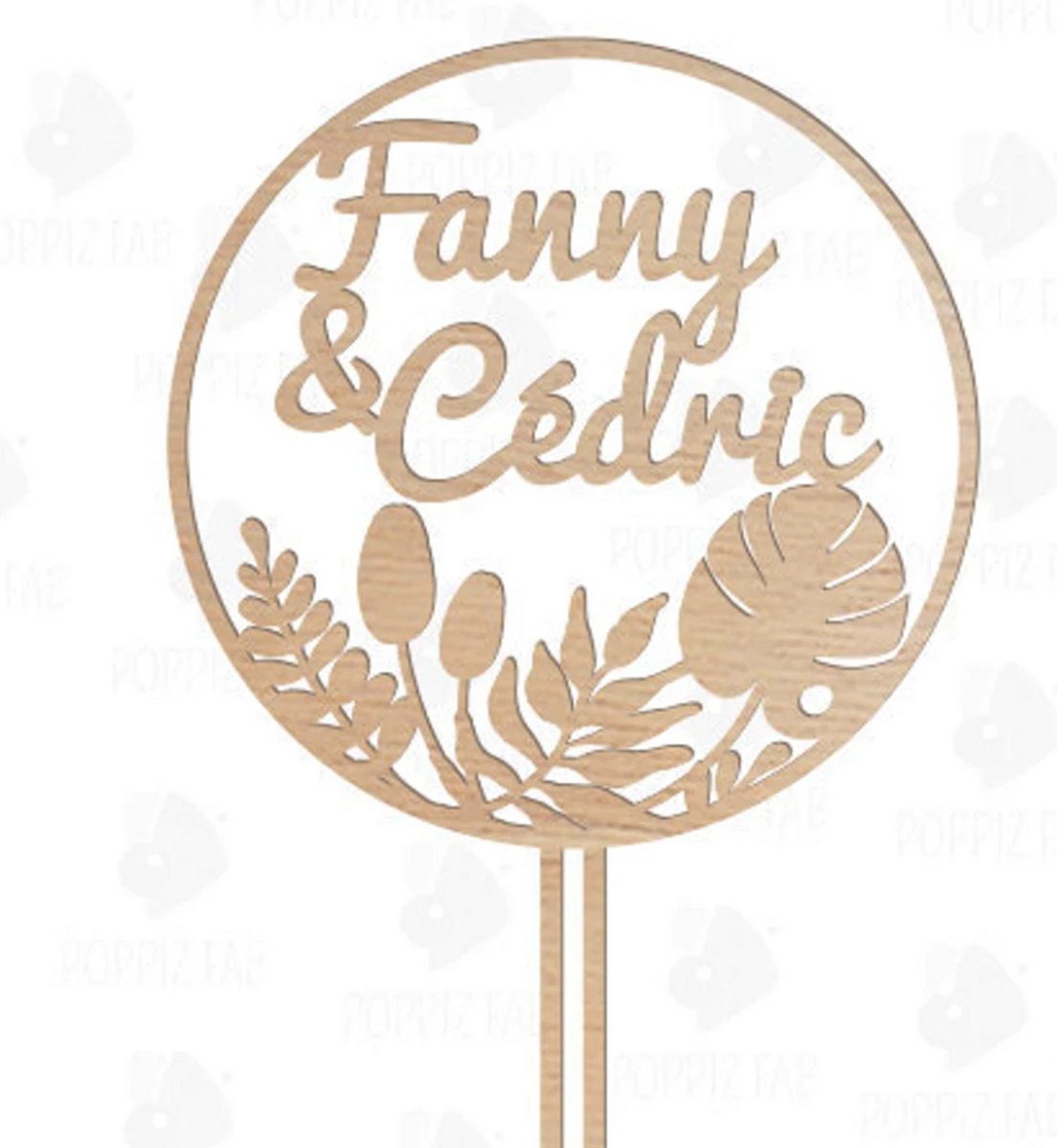Gepersonaliseerde bruidstaart topper – zoals eerder gekozen ontwerp – bloemenkrans met namen – rustiek hout- gepersonaliseerde taarttopper- personalised cake topper