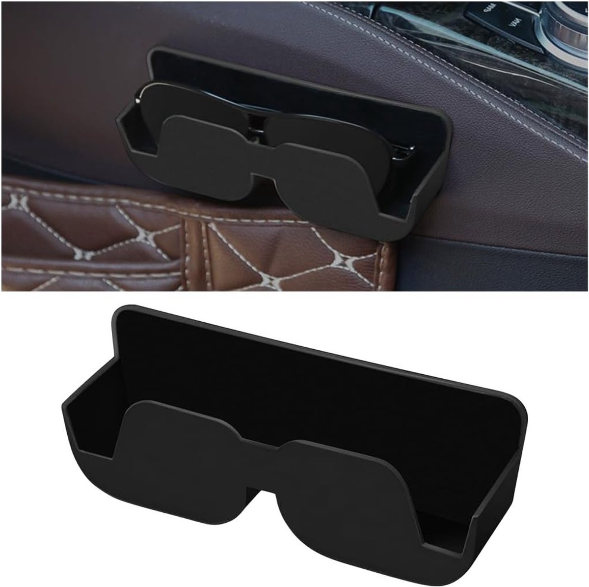 Universele Zonnebrilhouder voor Auto, Zelfklevende Brilhouder, Beschermende Opbergdoos voor Zonnebrillen, Auto Accessoires en Organizers