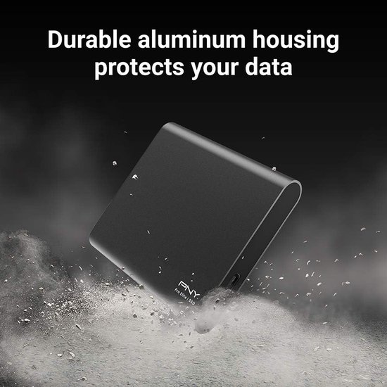 Draagbare SSD - Externe Opslag - Bestanden Overzetten - Hoge Snelheid - 1 TB - Zwart — afbeelding 2