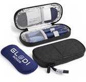 GLODI GOODS® Insuline koeltas incl. icepack – diabetes tas medische etui – koeltasje voor op reis - waterafstotend 20 x 8 x 3cm