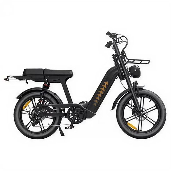 Elektrische fatbike QMWHEEL D50 20 inch, 250W motor, 7 versnellingen, 60 km actieradius, lage instap, hydraulische schijfremmen