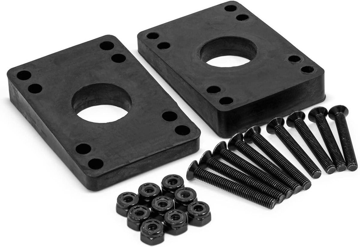 Longboard Risers Riser Pads Skateboarden 2 Hoekverhogingen 8 Bouten