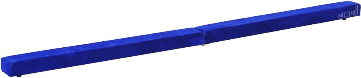 TIM® Turnbalk voor Thuis - Evenwichtsbalk Met Schuimstoflaag - Balanstrainer - Balans Speelgoed – Opvouwbare Turn Balk – Blauw- 210cm x 10cm x 7cm