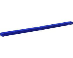 TIM® Turnbalk voor Thuis - Evenwichtsbalk Met Schuimstoflaag - Balanstrainer - Balans Speelgoed – Opvouwbare Turn Balk – Blauw- 210cm x 10cm x 7cm
