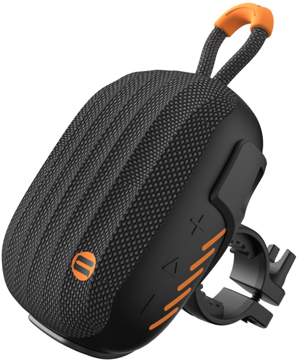 Ryoudavell - Bluetooth Speaker - Draadloze Compacte Fiets Speaker - Met Snap-Fit Fietshouder - IPX7 Waterproof - Windruis Onderdrukking - RGB Verlichting - TF-Kaart - Zwart