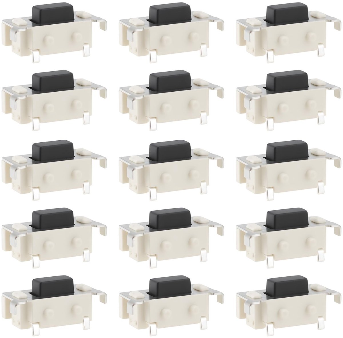 Dailygoods - 50 Stuks Tactiele Micro SMD Drukknoppen voor Elektronica