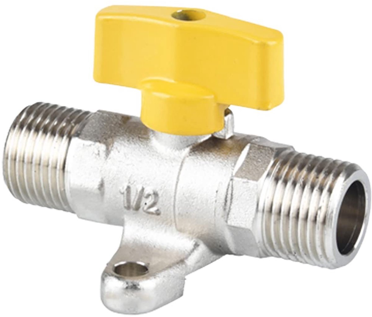 Dailygoods - Slangconnector met Kogelkraan voor Gasinstallaties
