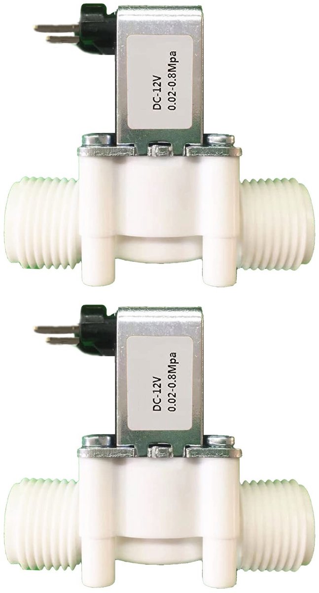Dailygoods - Set van 2 12V DC Magneetventielen voor Watertoevoer