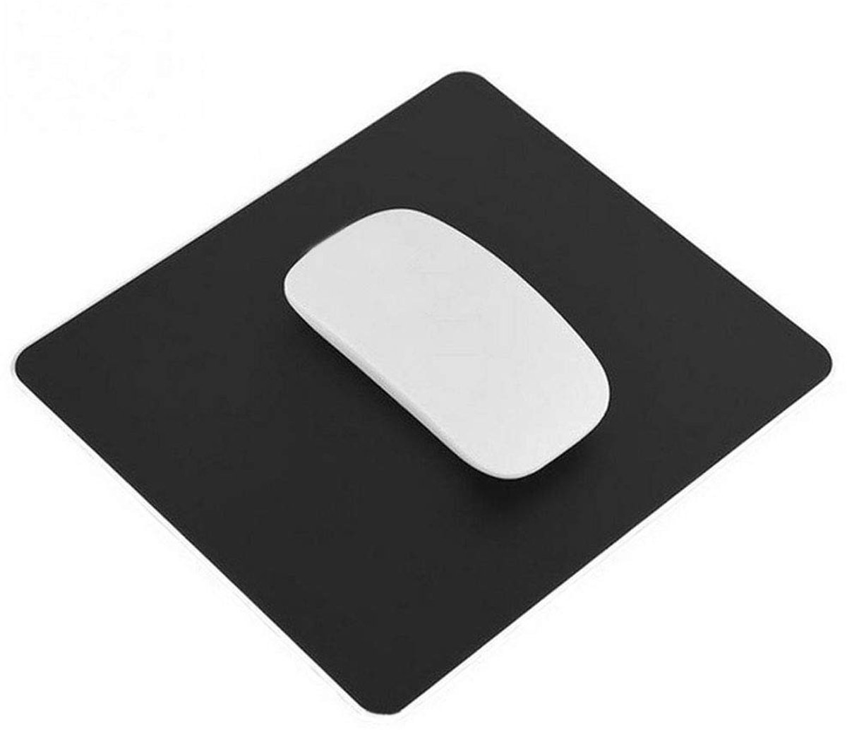 Dailygoods - Aluminium Muismat - Antislip en Waterdicht - Modern Design - Ideaal voor Kantoor en Gaming - Duurzaam en Stijlvol - 22 x 18 cm Formaat