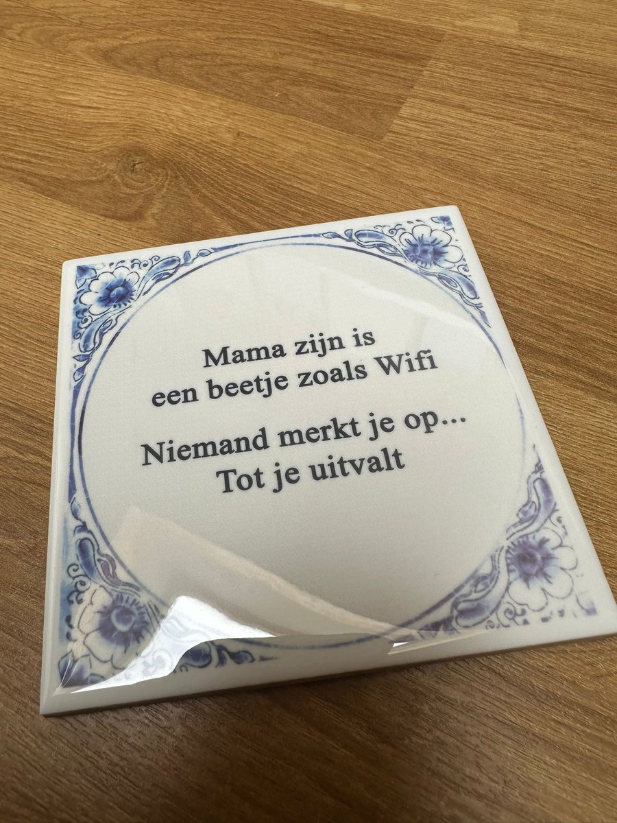 Tegel-Mama wifi- Tekst opdruk
