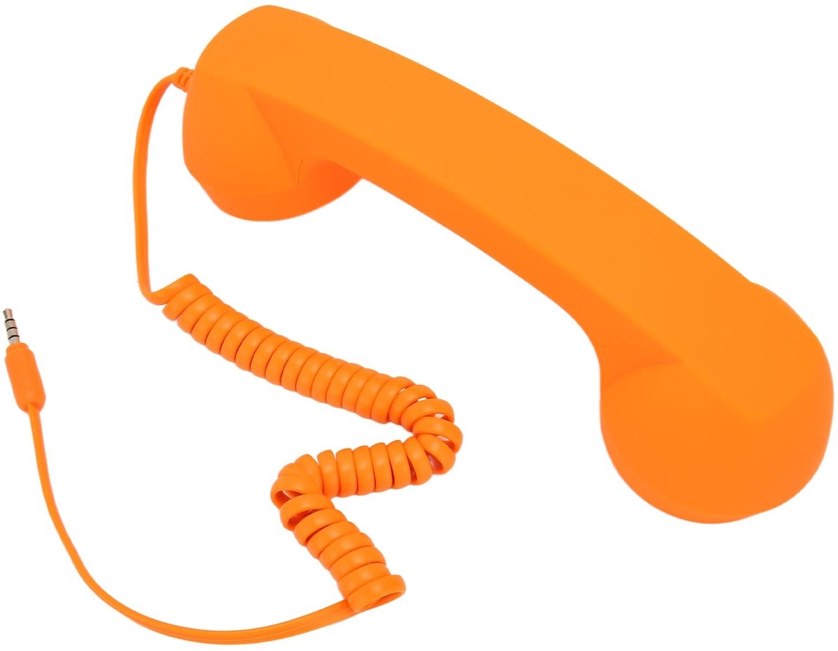 Dailygoods - Retro Telefoonhoorn voor Mobiele Telefoon met 3,5 mm Plug