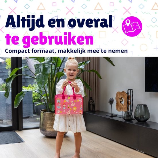 MontiPlay® Montessori Speelgoed Roze - Sensorisch Speelgoed - Activiteitenbord - Busy Board - Montessori voor thuis - Speelgoed voor onderweg - Voor in de auto - Het grote speelgoedboek 2025 van Merkloos — afbeelding 3
