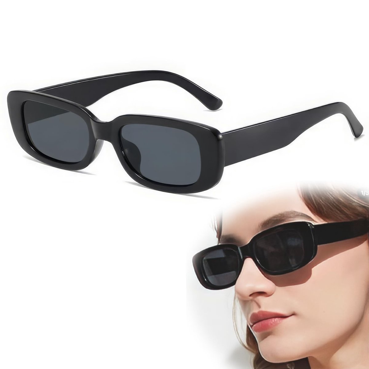 Dailygoods - Retro Zonnebril met Polariserende Lenzen en UV400 Bescherming