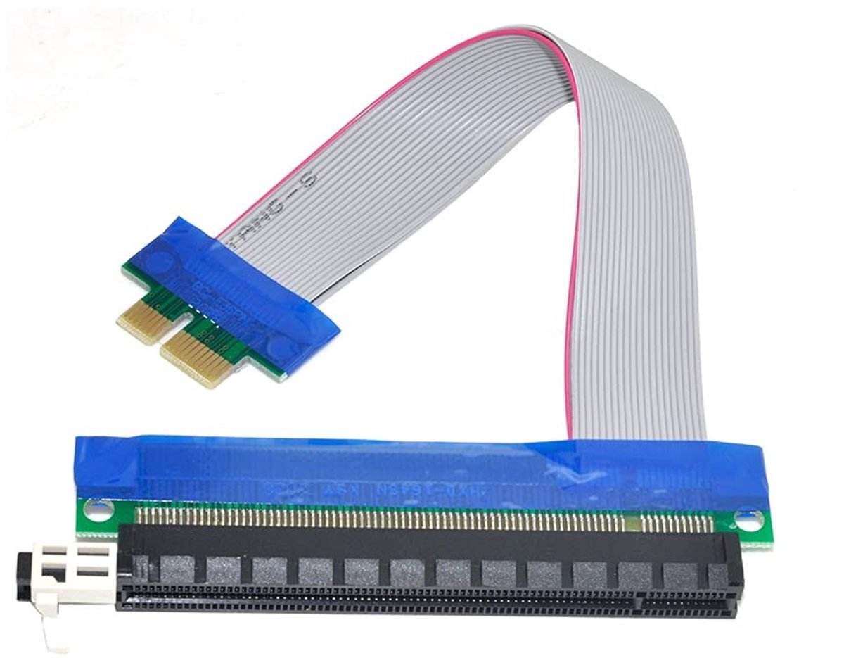 Dailygoods - Dailygoody - PCI-E Express 1x naar 16x Verlenging - Flexibele Kabel - 20cm - Riser Card Adapter - Ondersteunt Meerdere Kaarten - Geschikt voor Ch