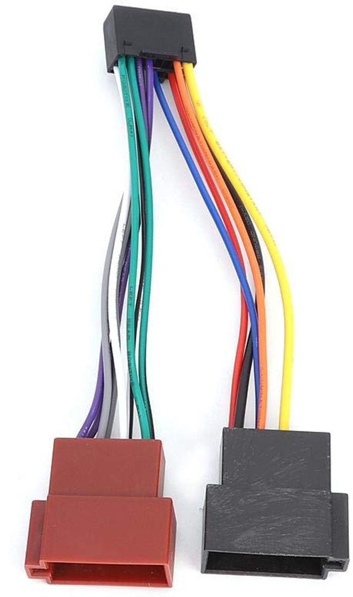 Dailygoods - Dailygoody - Draadkabel Kabelboom - 16-pins ISO-adapter - Eenvoudige installatie - Geschikt voor Kenwood - Plug and play - Voor Pioneer CD-spelers