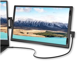 Laptop scherm uitbreider Slim 11.6" - 1 kabel-model USB-C - Plug & Play - Portable zakelijke monitor - Draagbaar extra laptop beeldscherm