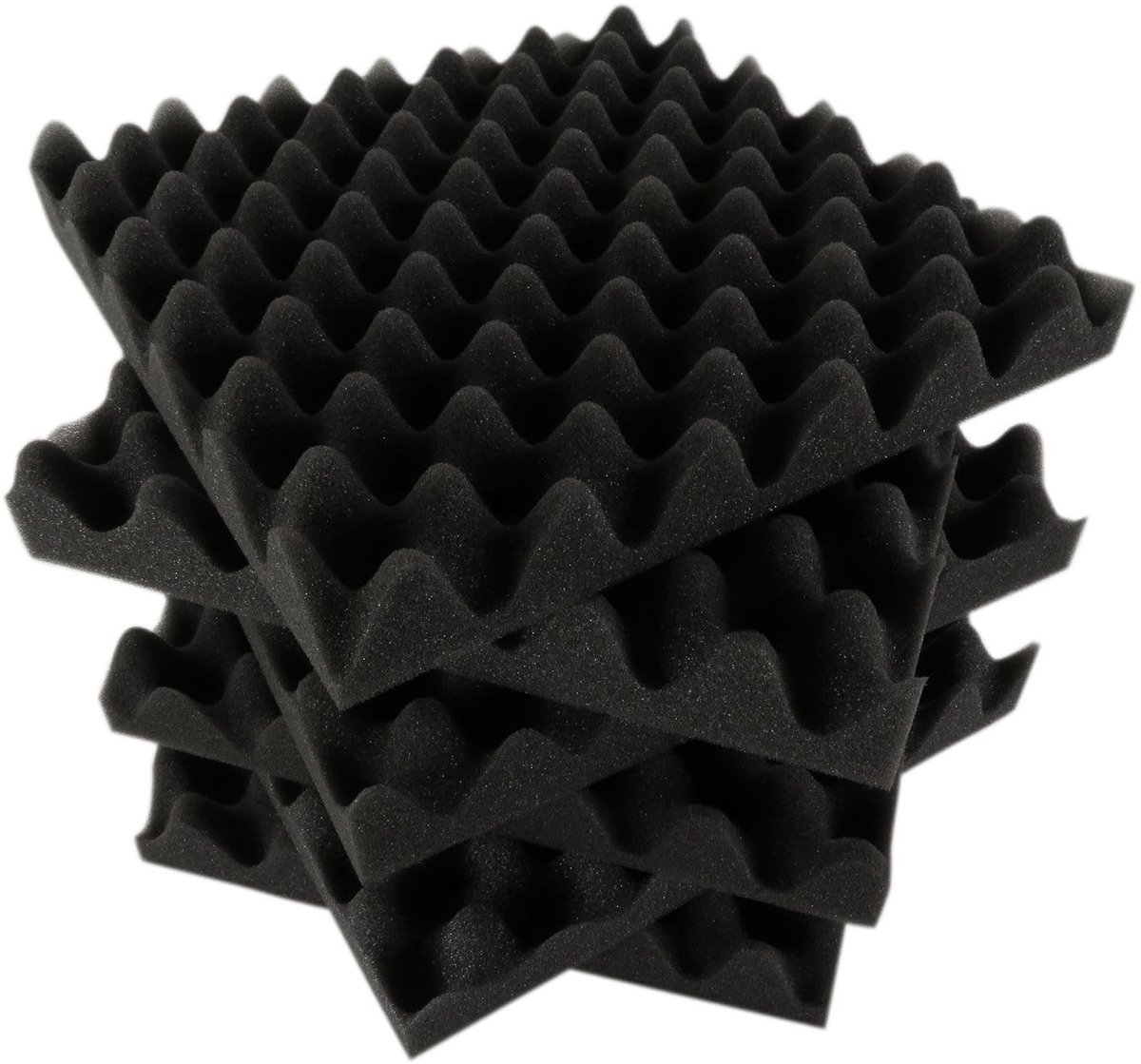 Dailygoods - 12-Pack Akoestische Schuimpanelen voor Geluidsisolatie