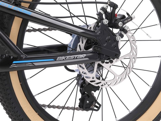 Bikestar Alu MTB Fully, 7 speed, 20 inch, groen van Bikestar — afbeelding 4