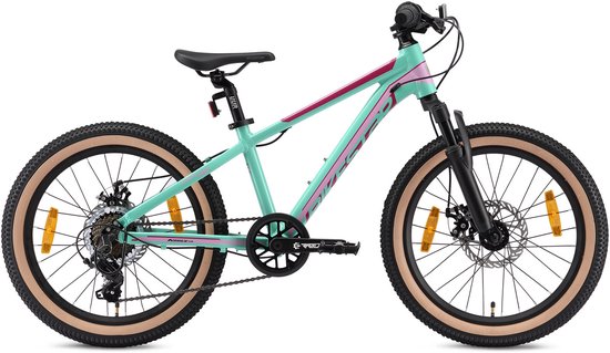 Bikestar kinderfiets MTB Sport 7speed 20inch mintgroen/roze van Bikestar — afbeelding 2