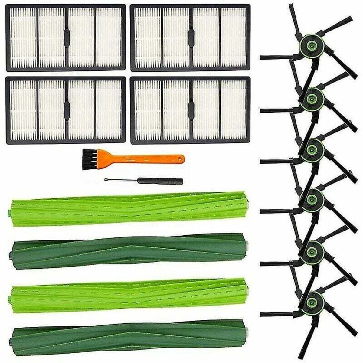 Zijborstel Geschikt voor iRobot Roomba S9 (9150) S9 + S9 Plus HEPA-filter