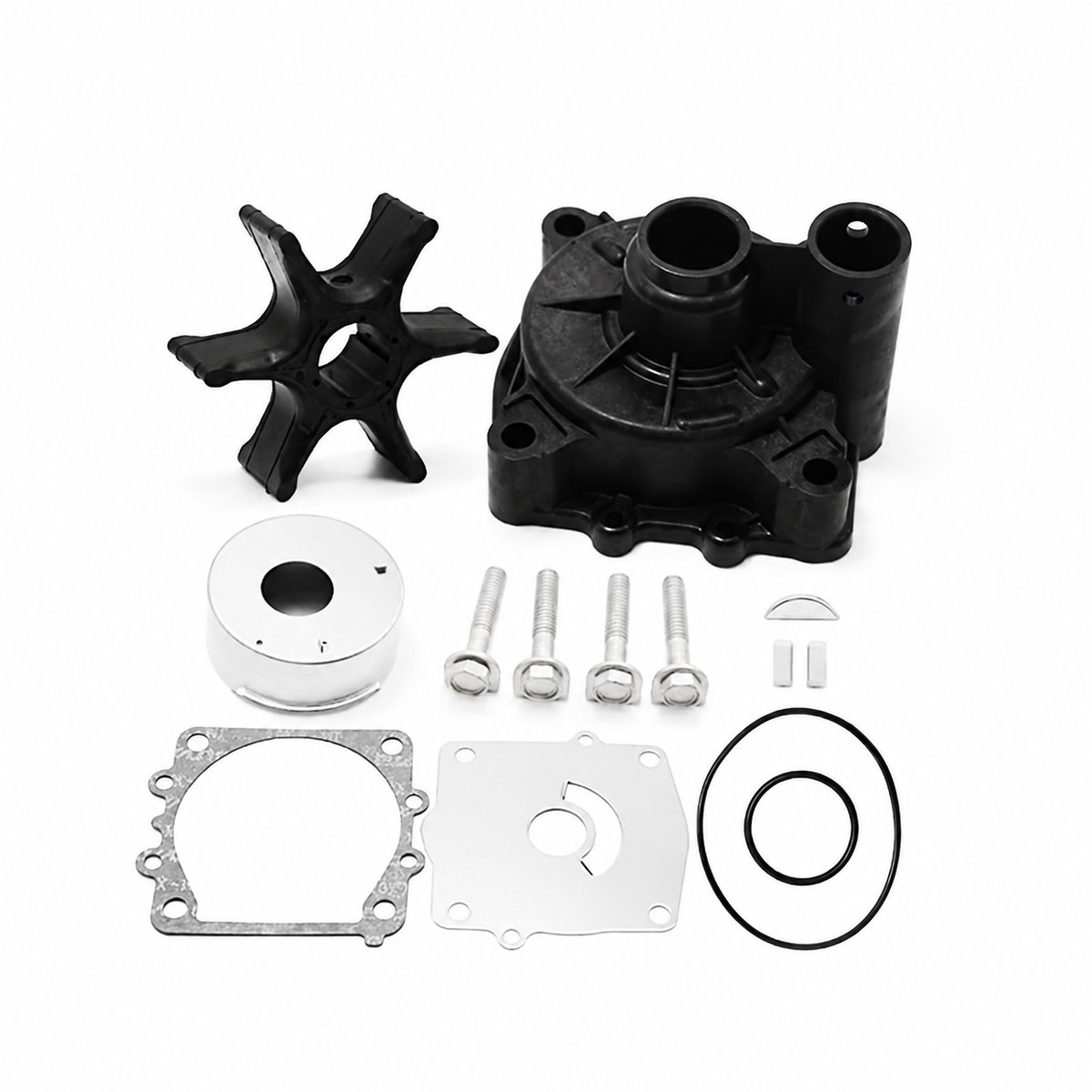 TEKROA® Buitenboordmotoren Water Pomp Impeller Kit - Boottoebehoren - Bootuitrusting - for Yamaha 150-250hp Outboards - Replacement for Sierra 18-3396 61A-W0078-A1-00 61A-W0078-A2-000 6 1A-W0078-A3-00