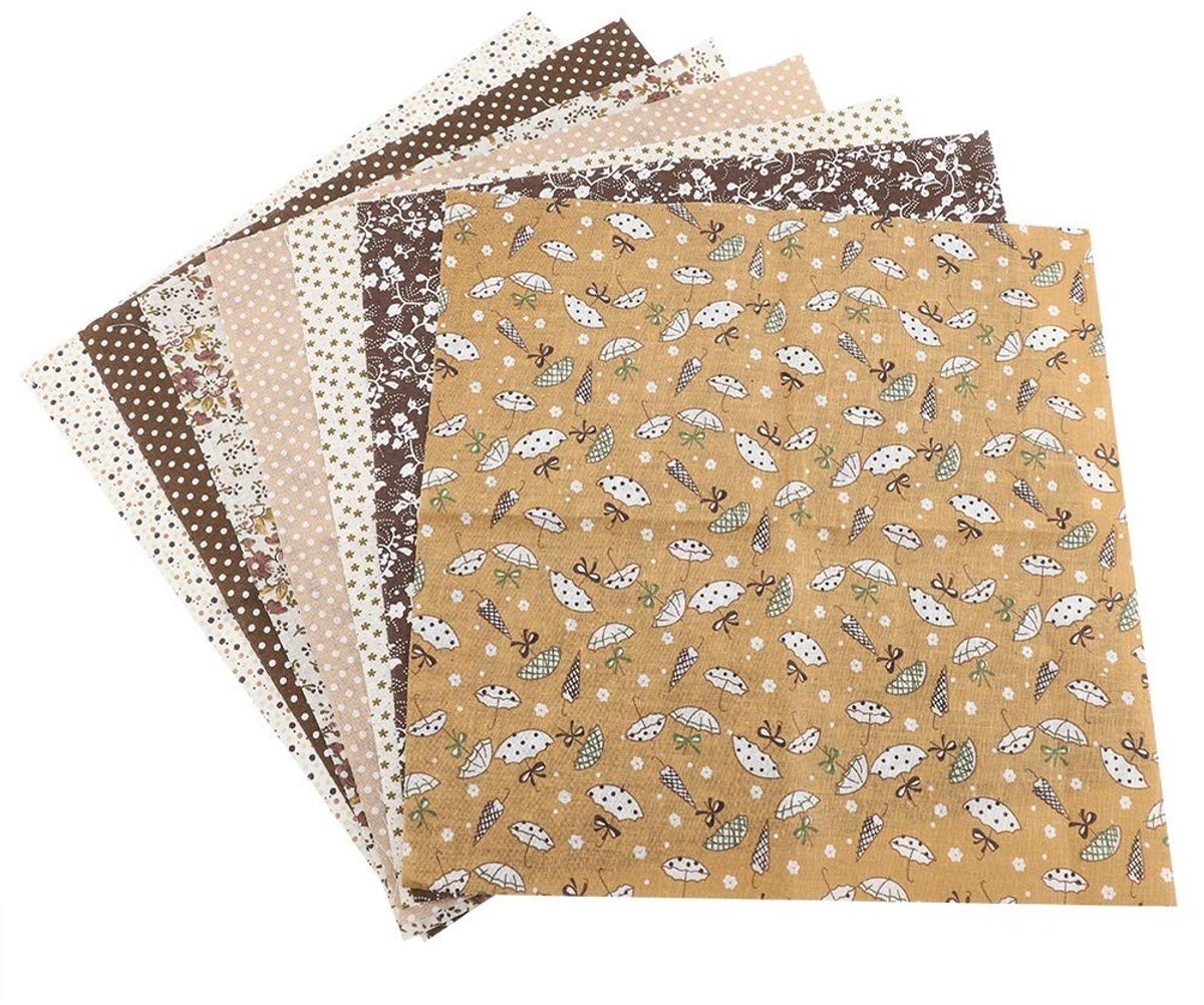 Dailygoods - Dailygoody - Witte Dikke Kwartalen - Katoen Stof - DIY Beddengoed Kit - 50x50 Cm - Neutrale Crème - Geschikt voor Knutselen - 7 Stuks